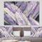 Designart - Geometric Purple Glacier - Modern Farmhouse Premium Canvas Wall Art